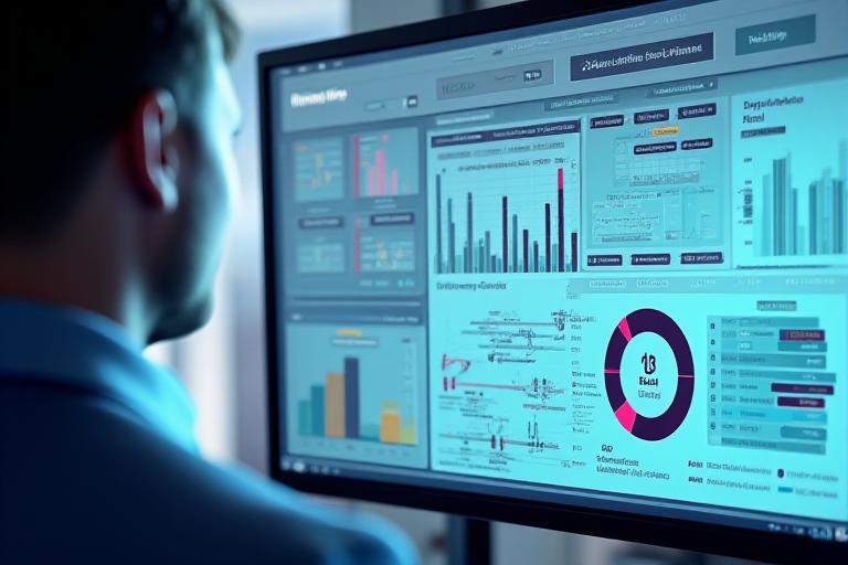 Panel de control con gráficos de planificación
